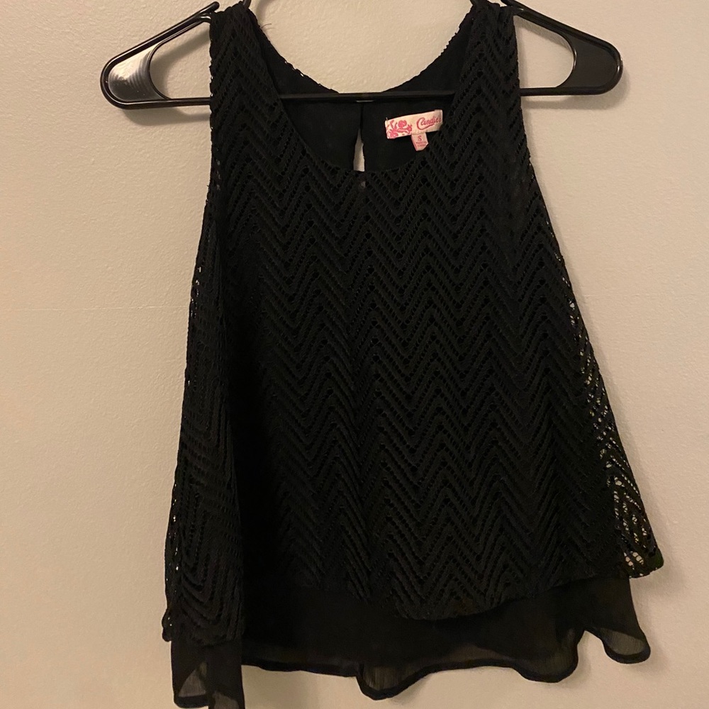 Black tank top